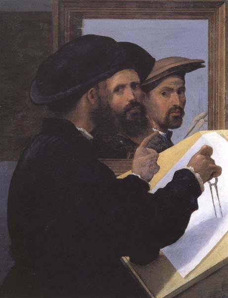 Giovanni Battista Paggi Self-Portrait with an Architect Friend oil painting picture